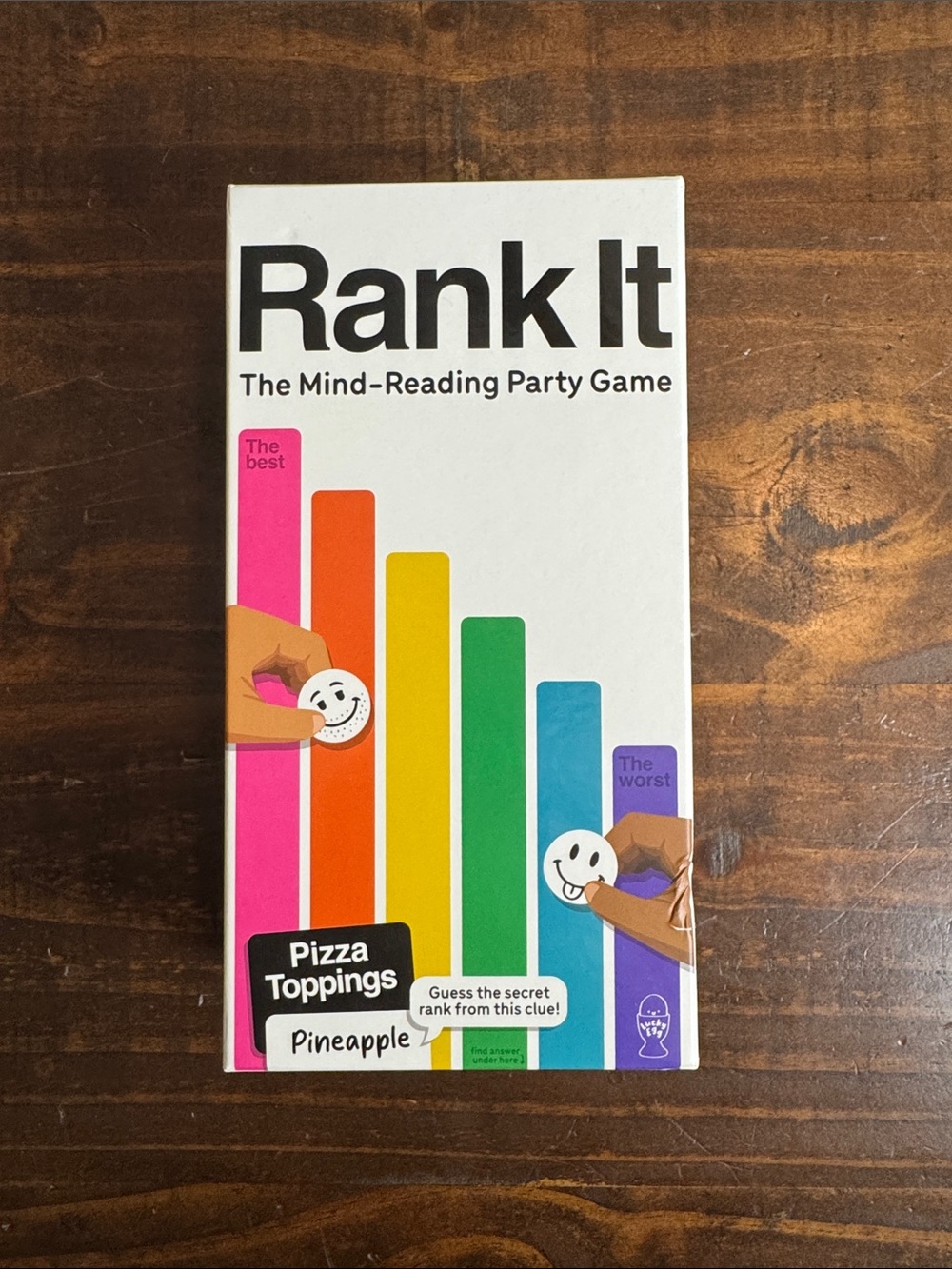 Rank it party game by lucky egg